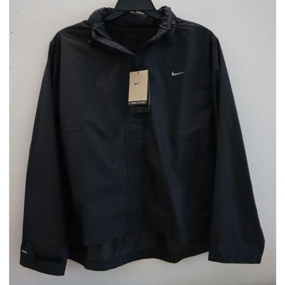 Nike FB7453-010 Women's Sz 1X Black Dri-FIT Repel Running Jacket - Picture 7 of 14